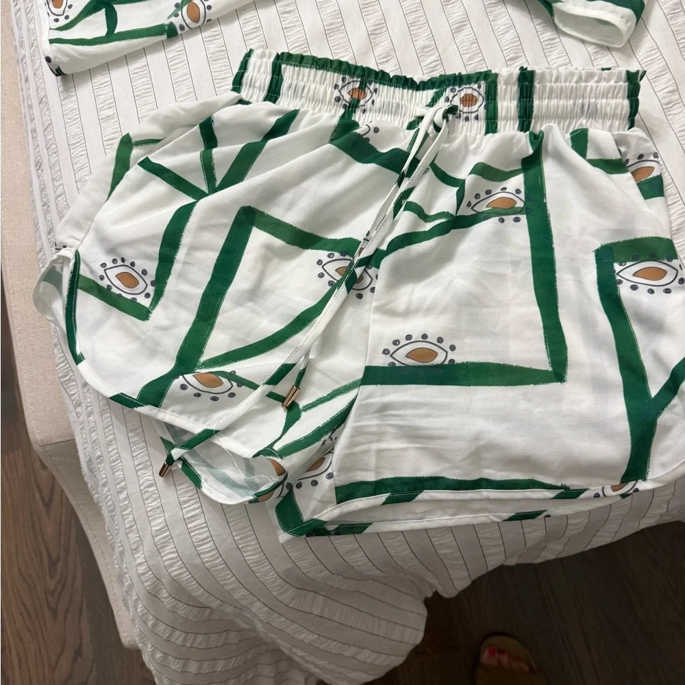 Commense Green and off white set - Picture 6 of 8